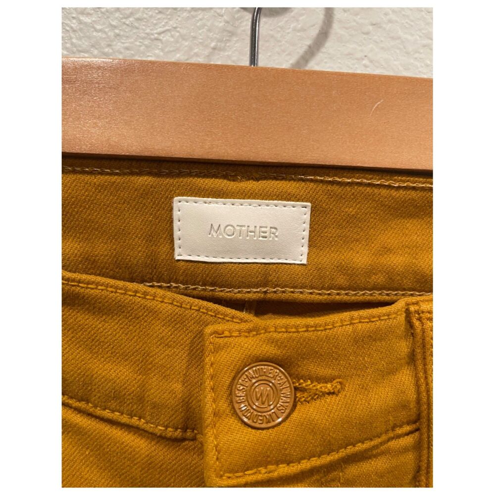 MOTHER The Stunner Ankle Fray Buck Thorn Brown Skinny Button Fly Jeans - Picture 2 of 7